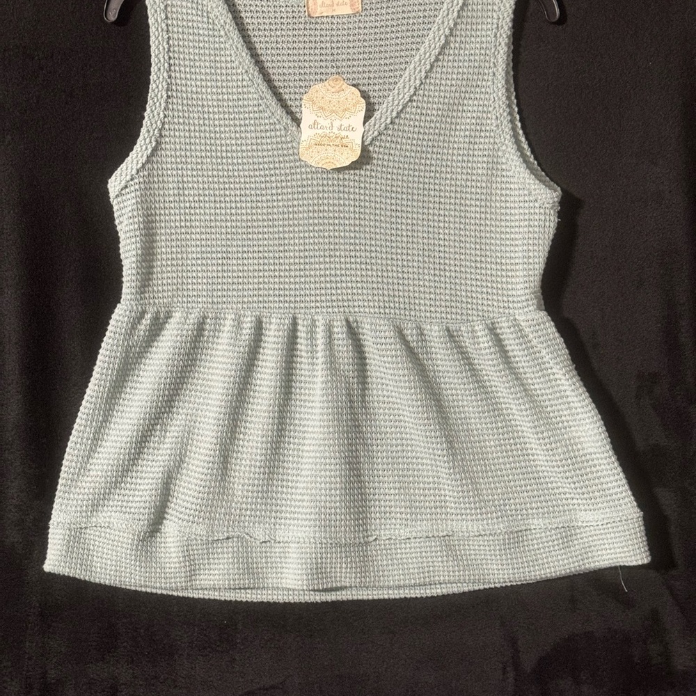 Altar’d State Sleeveless Sweater Peplum Style| Size Medium
